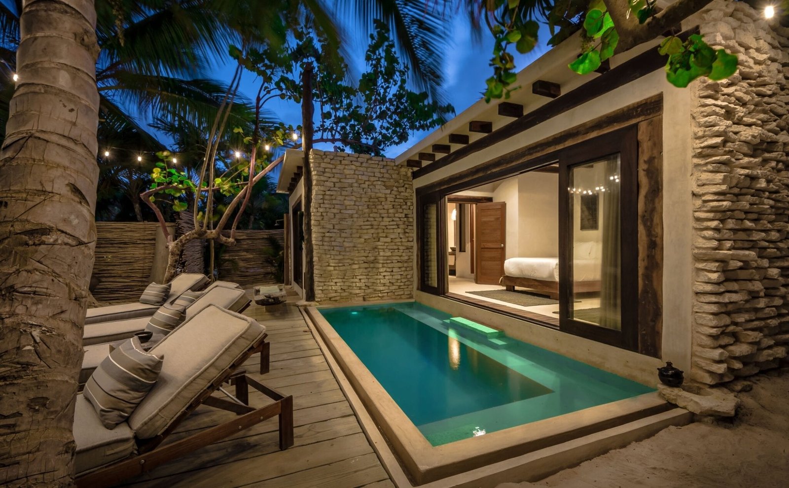 Aldea Canzul, the pool
