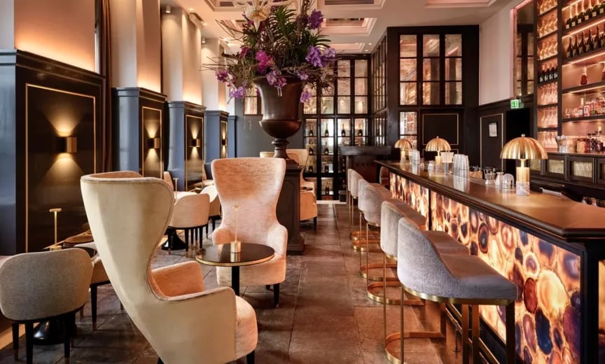 Hotel d'Angleterre, balthazar champagne bar