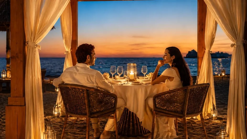 Naäma Beach Villas & Spa, at the table