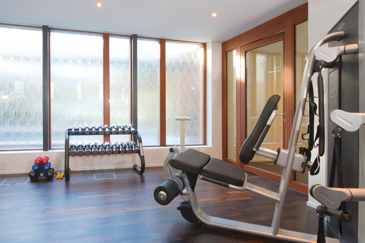 Waldhaus Sils, cold plunge and gym