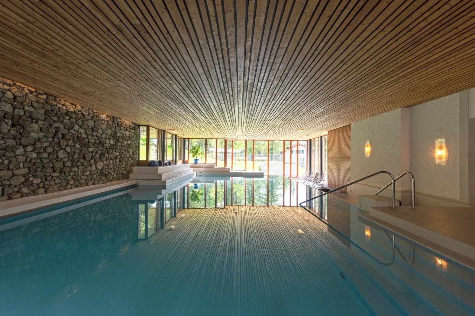 Waldhaus Sils, the pool