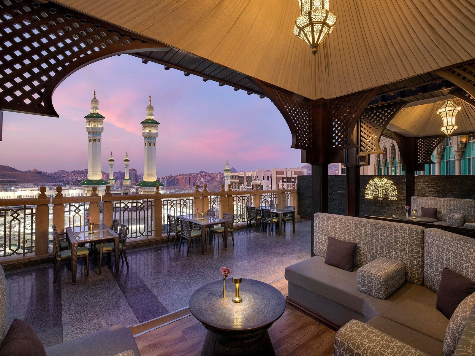 Raffles Makkah Palace, at the table