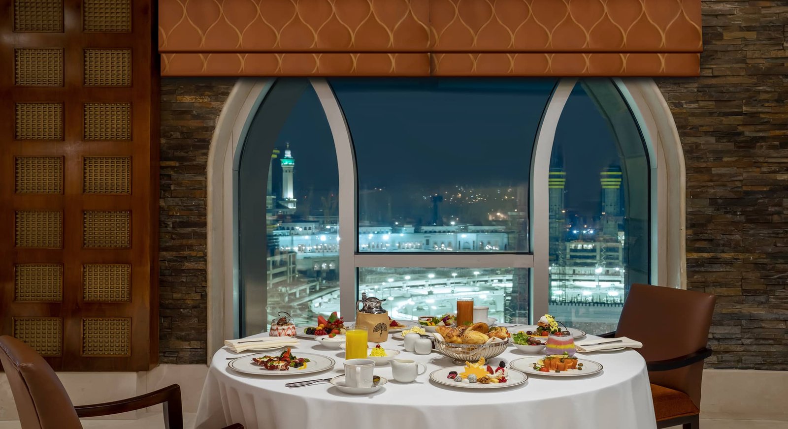 Raffles Makkah Palace, at the table
