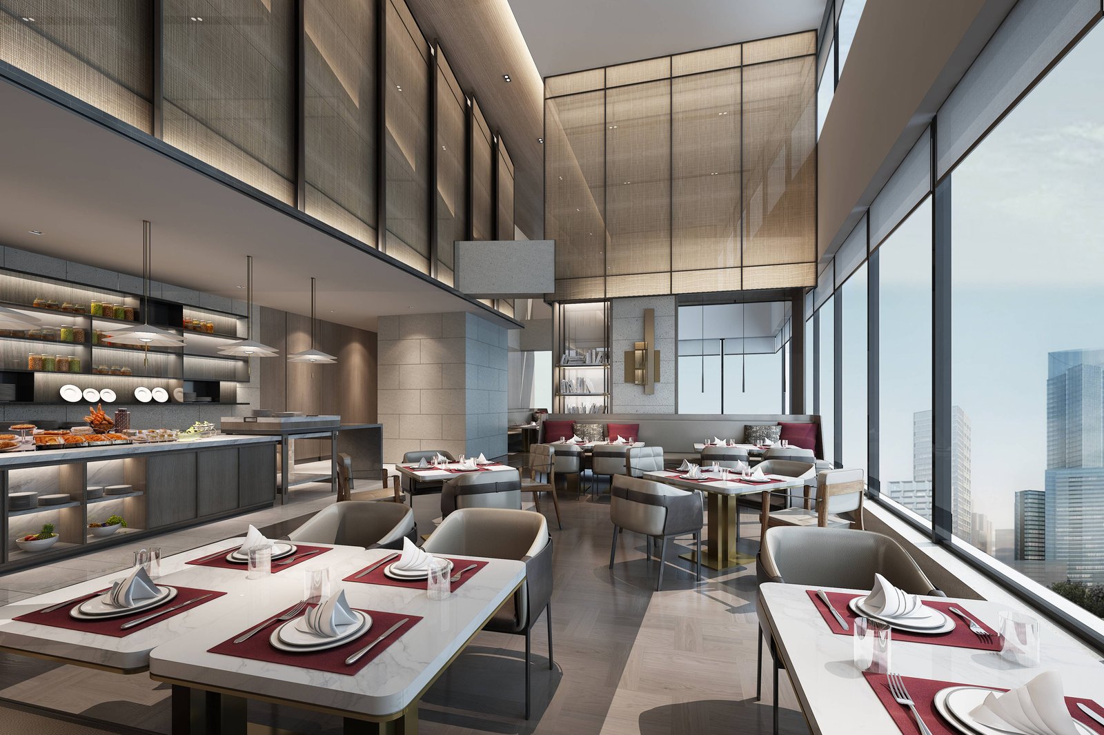 Wuhan Marriott Hotel Hankou, at the table