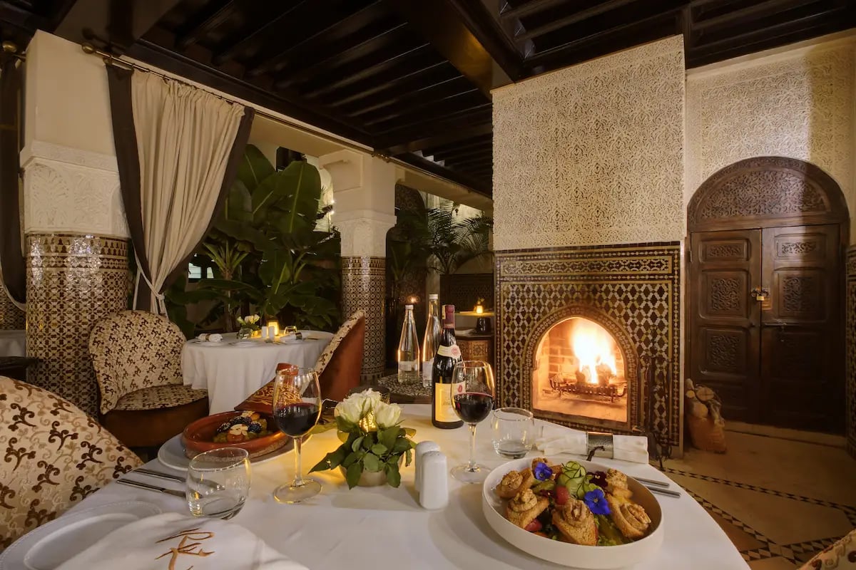 Riad Kheirredine Marrakech, at the table