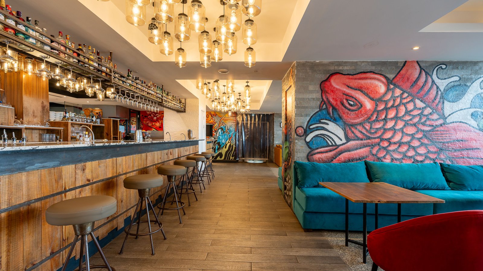Trademark Hotel, at the table