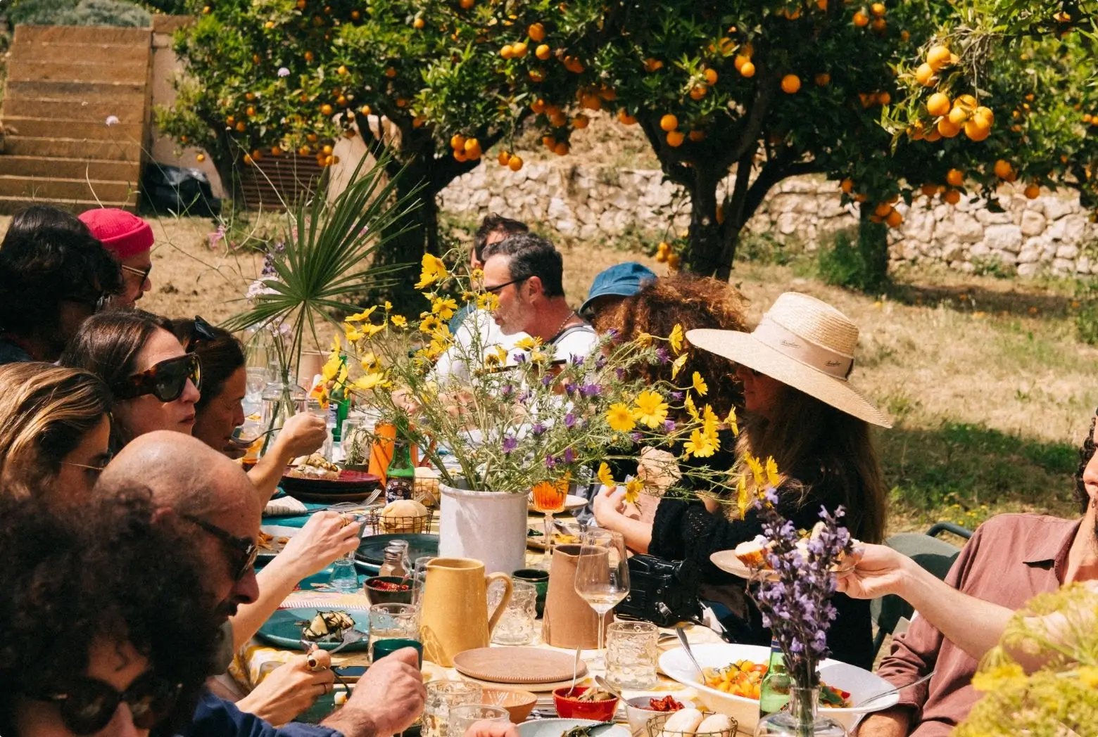 IUTA Farm, communal open-air lounge and dining lodge