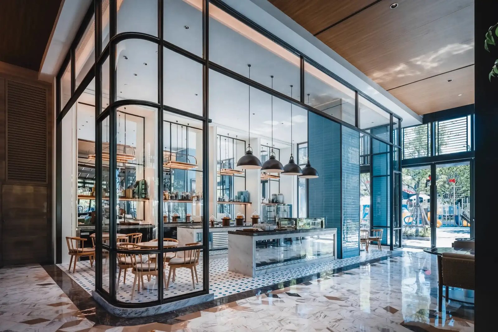 Hyatt Centric Ocean Front Xiamen, at the table