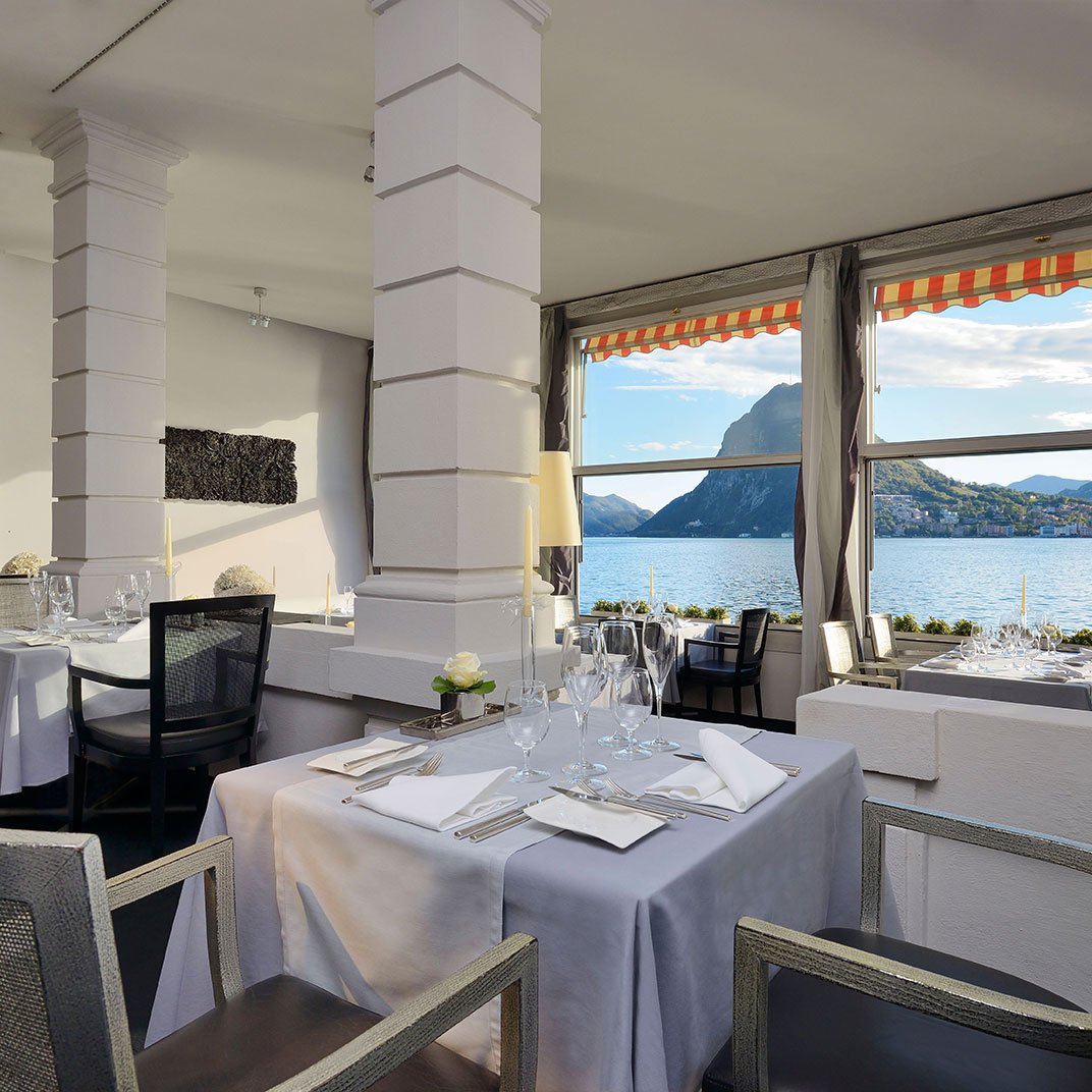 Grand Hotel Villa Castagnola, at the table