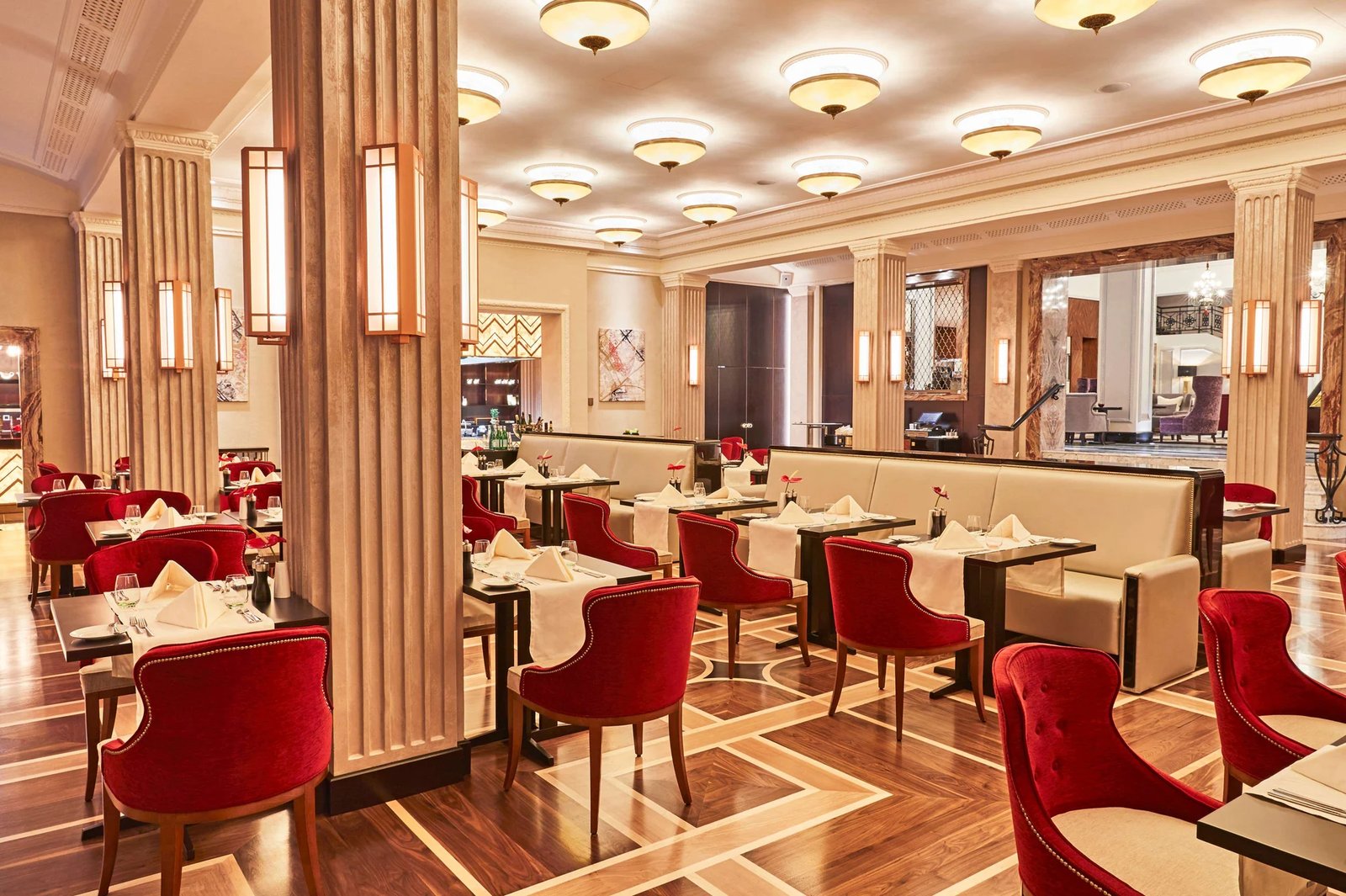 Grand Hotel Kempinski Riga, at the table