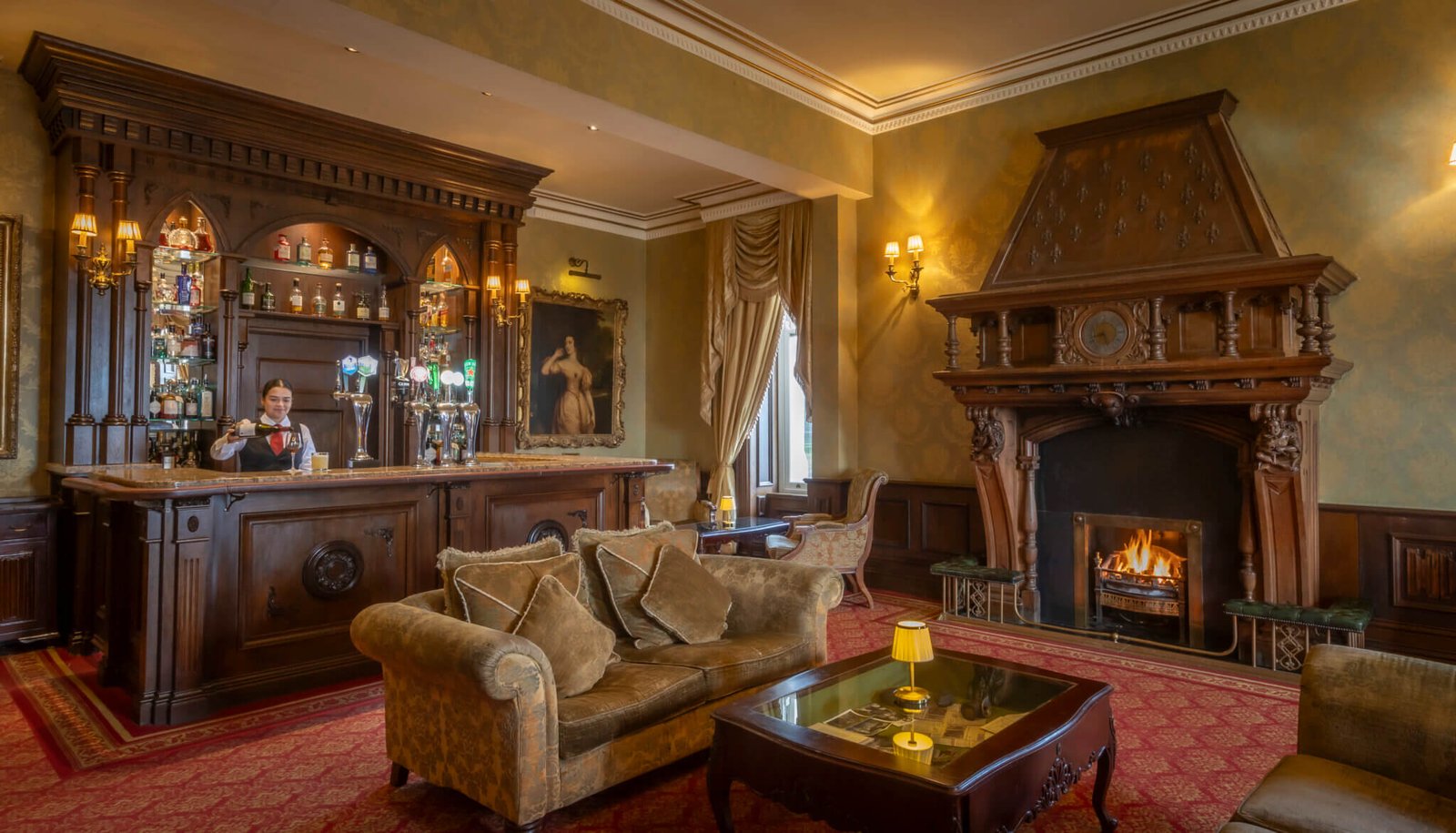 Kilronan Castle, at the table