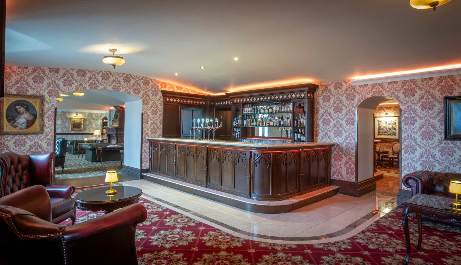 Kilronan Castle, at the table
