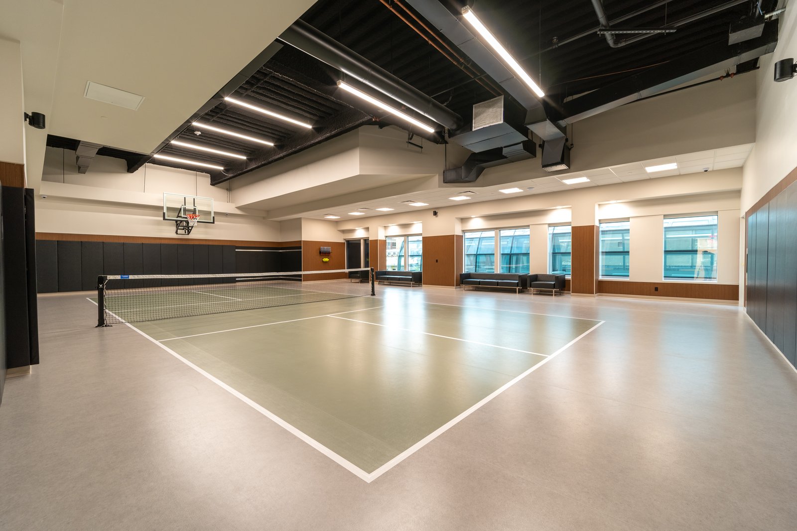 The Beatrice, the gym and court