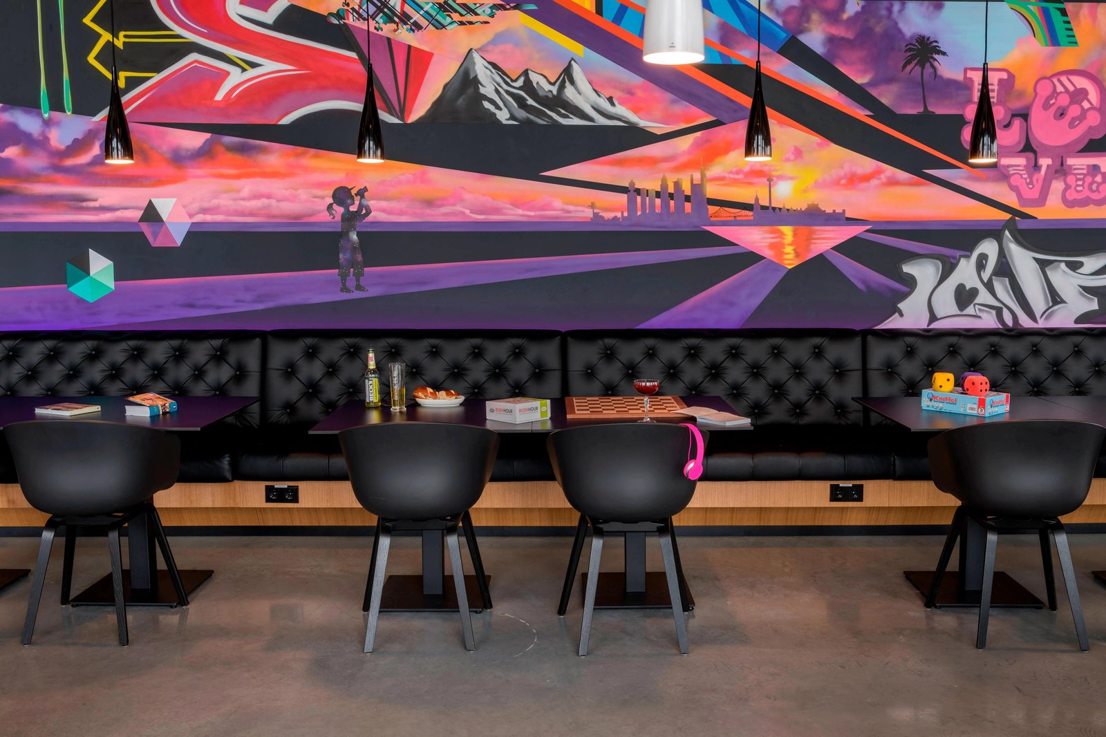 Moxy Frankfurt Airport, at the table