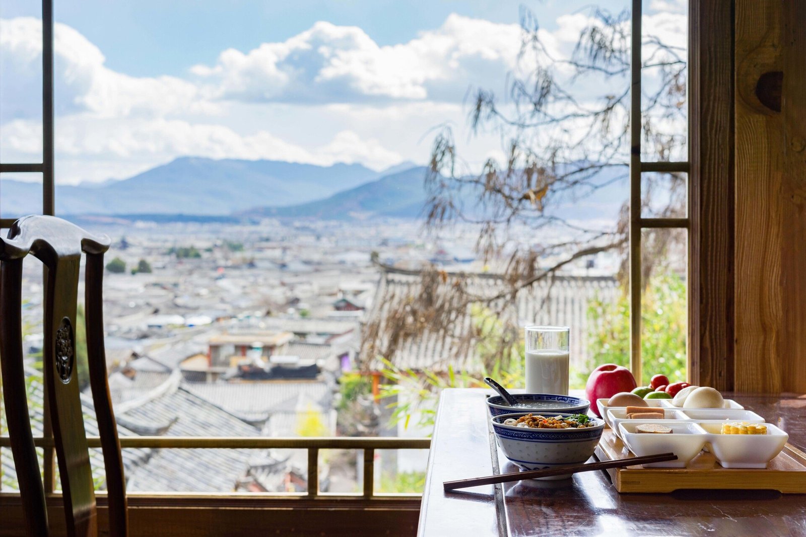 Zen Garden Hotel, at the table