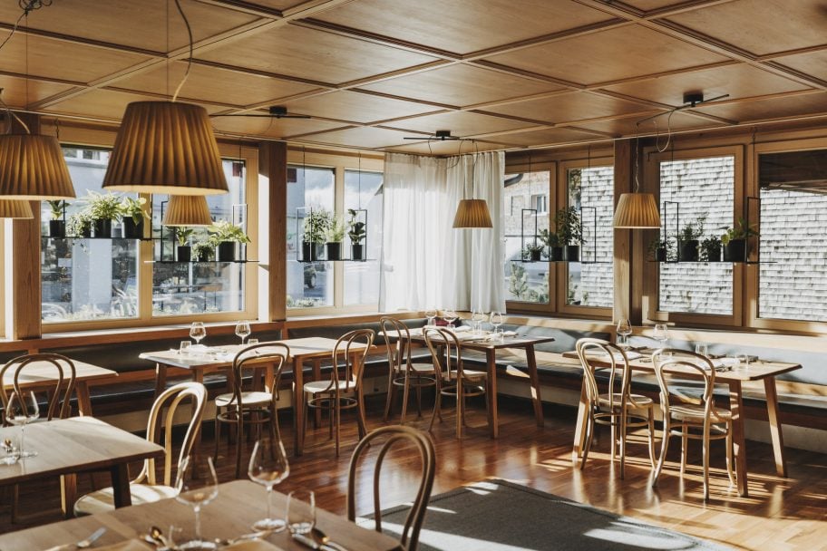 Hotel Post Bezau, at the table