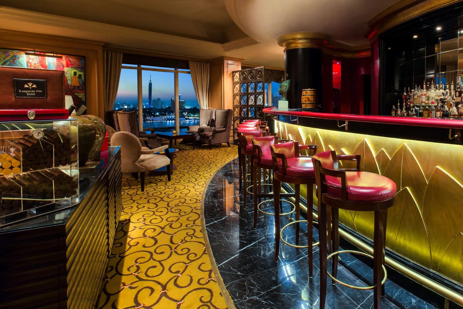 Kempinski Nile Hotel Garden City Cairo, the jazz bar