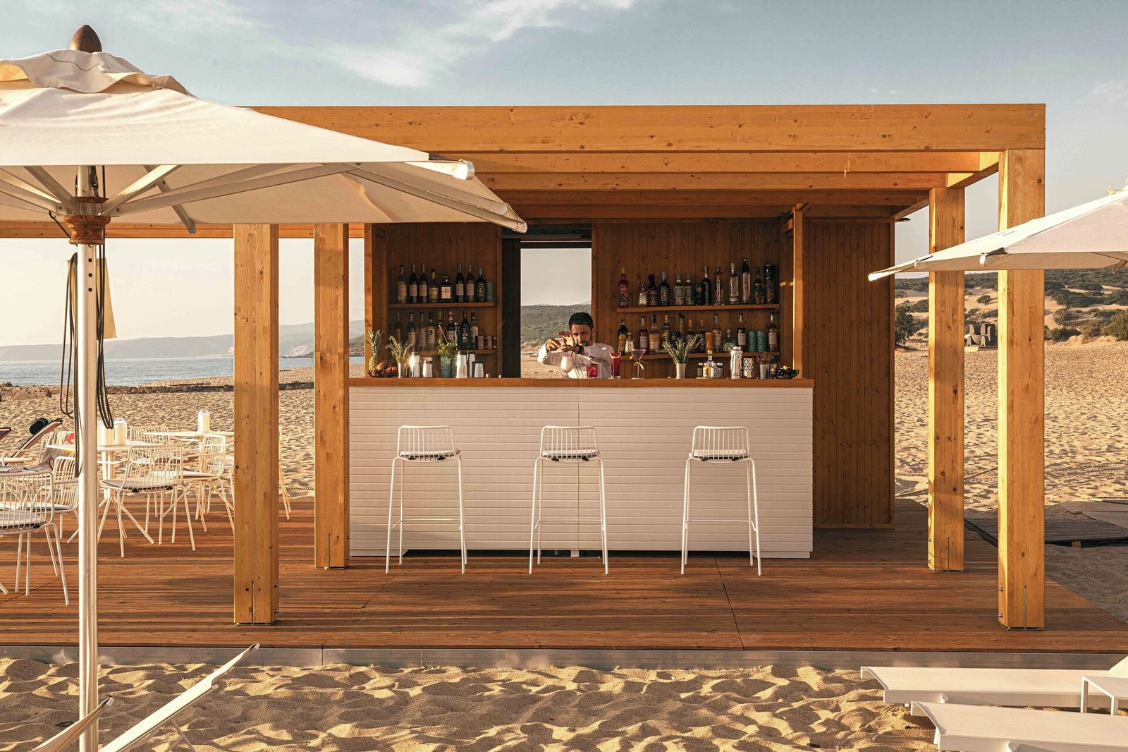 Hotel Le Dune Piscinas, at the table