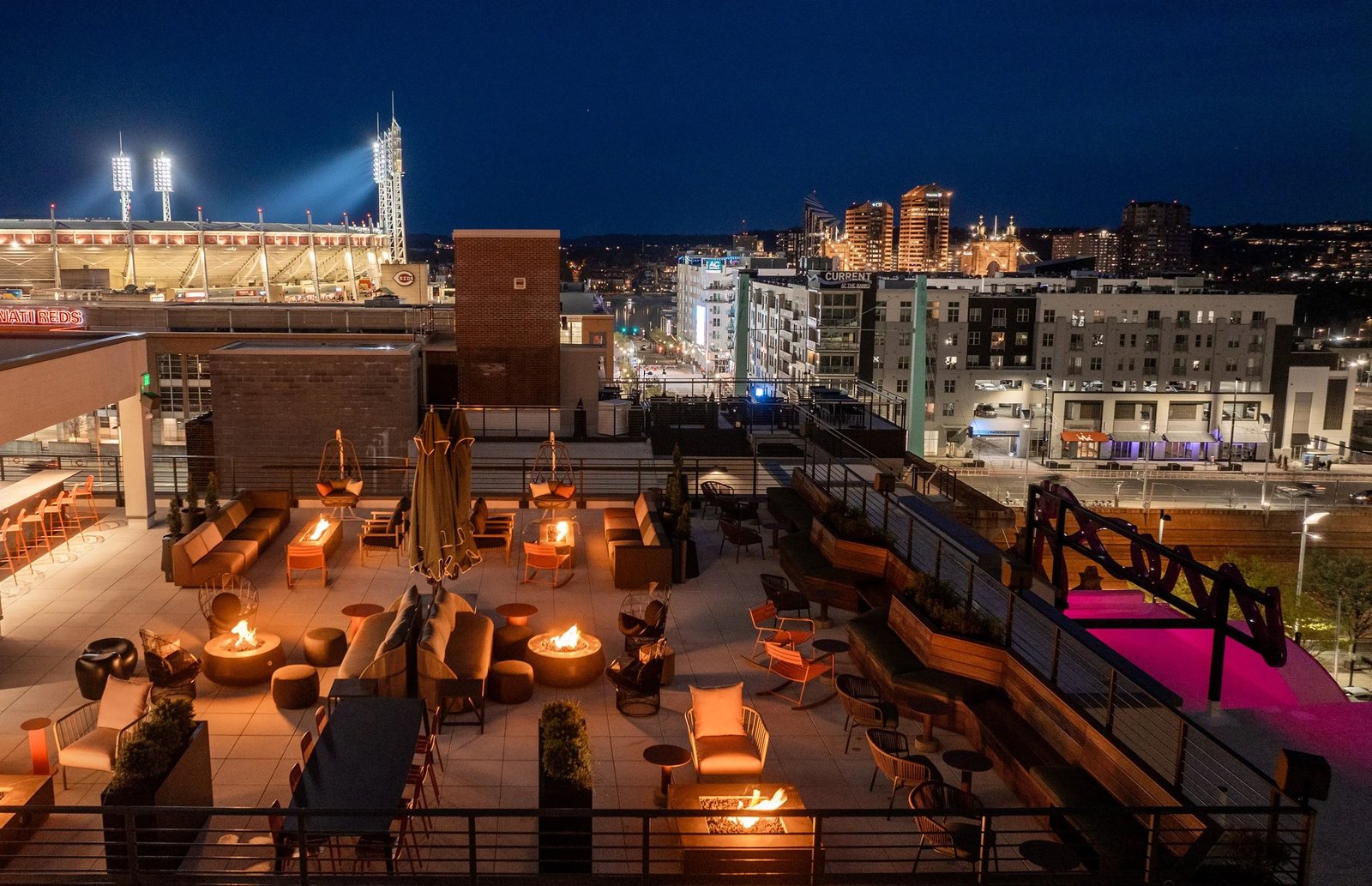 Moxy Cincinnati Downtown, at the table