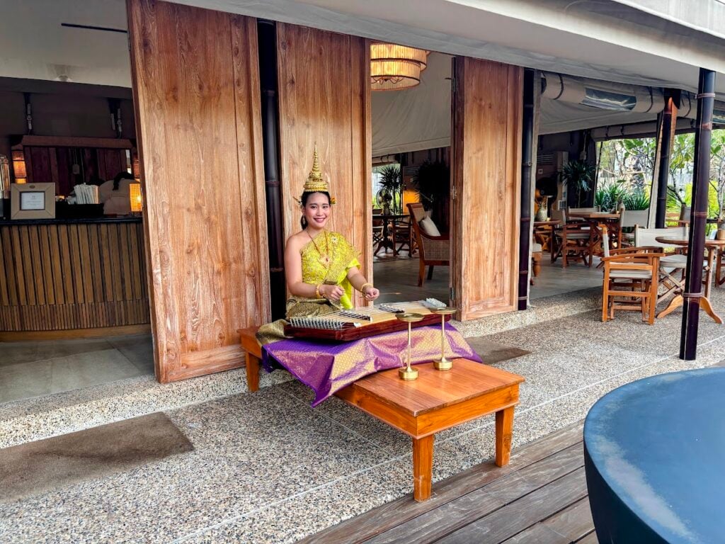 Twinpalms Tented Camp Phuket, at the table