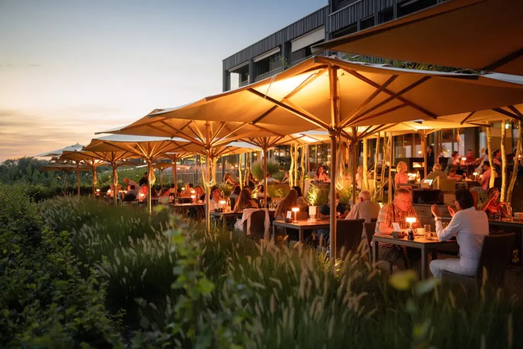 Sonne Seehotel, at the table