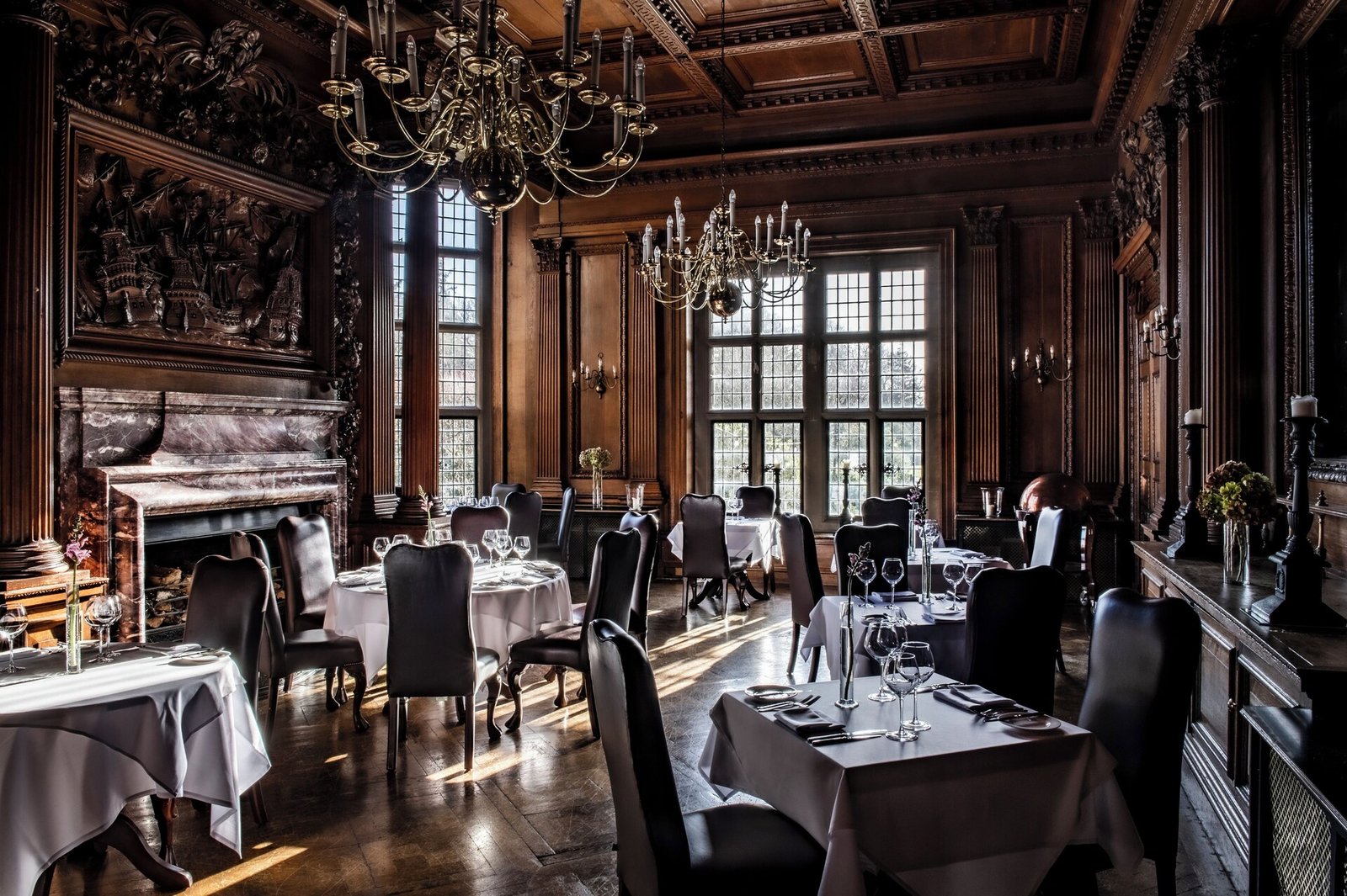 Rhinefield House Hotel, at the table