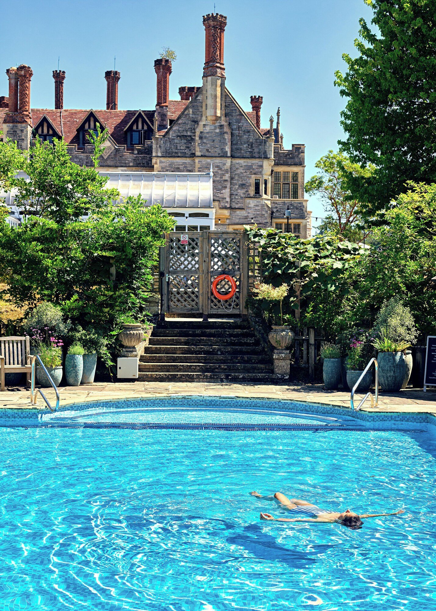 Rhinefield House Hotel, the pool