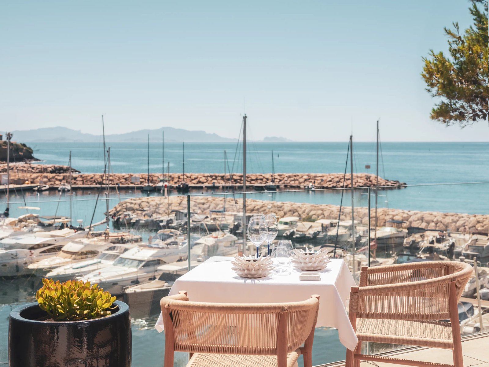 Hotel BLEU, at the table