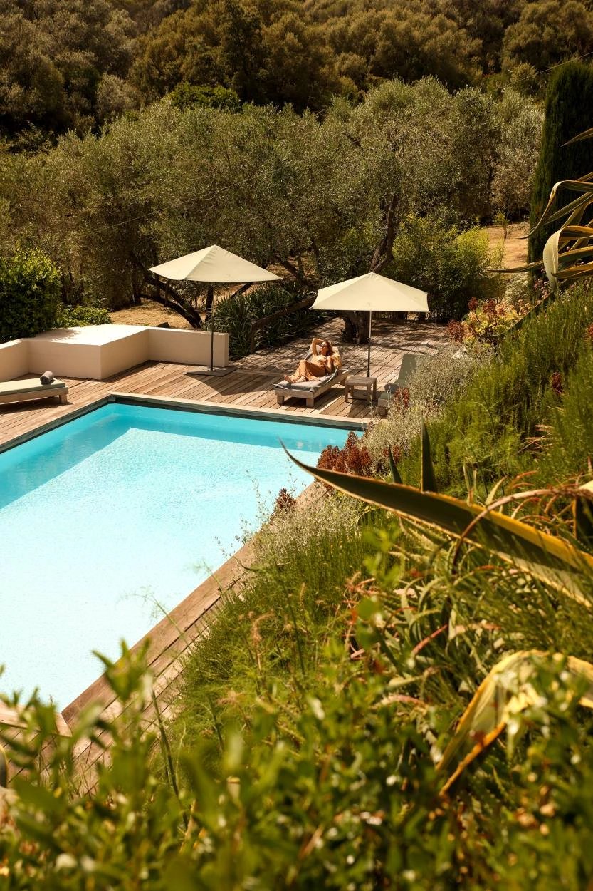 L'Hostellerie du Moulin, the pool