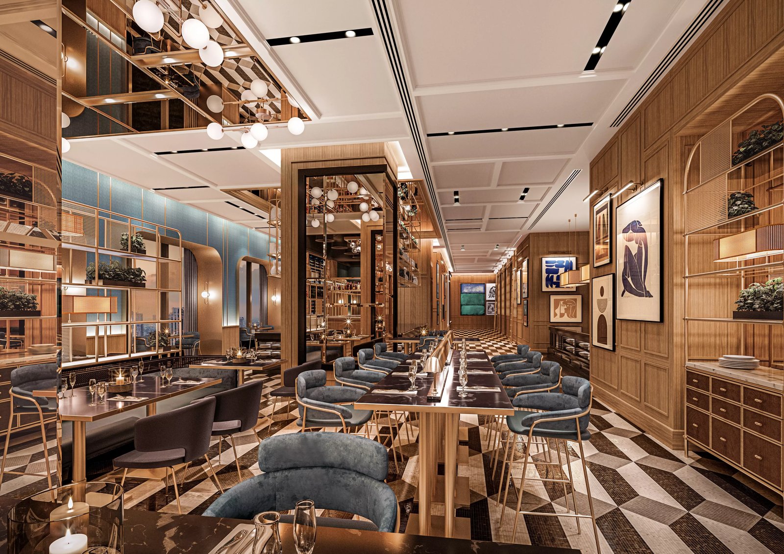 Sofitel Adelaide, garçon bleu