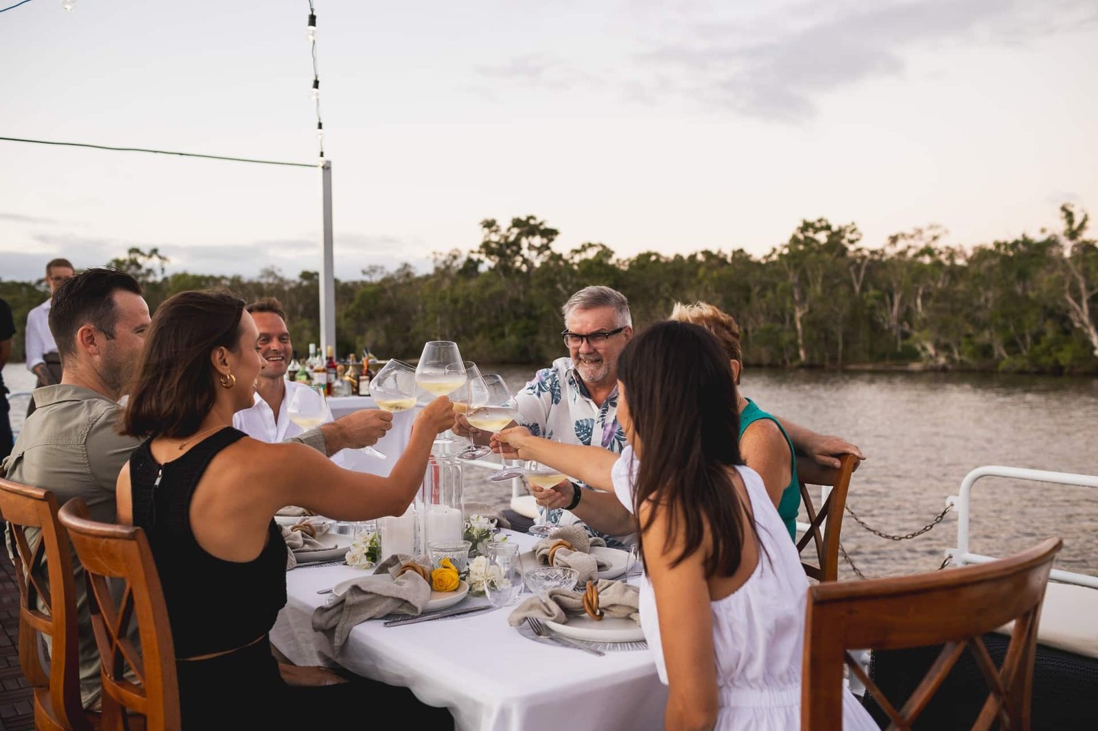 Makepeace Island, at the table