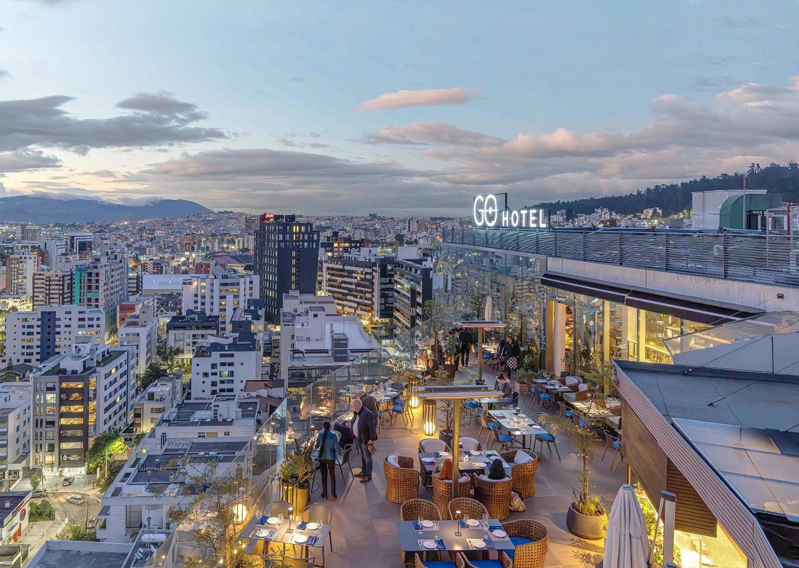 GO Quito Hotel, at the table