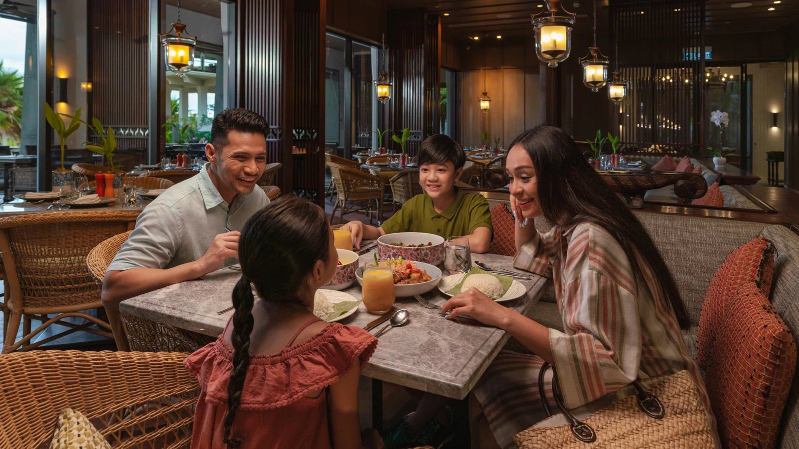 Anantara Desaru Coast Resort & Villas, at the table