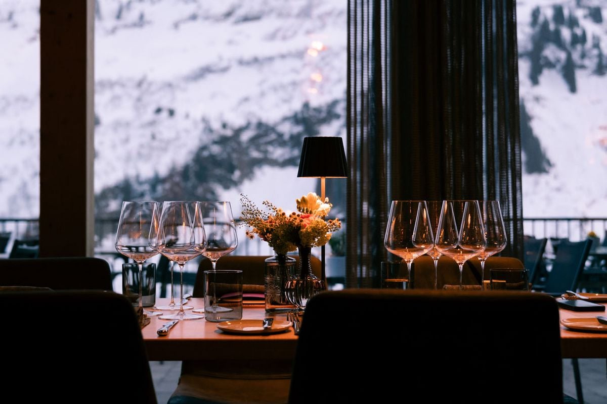 Hotel Alpenstern, at the table