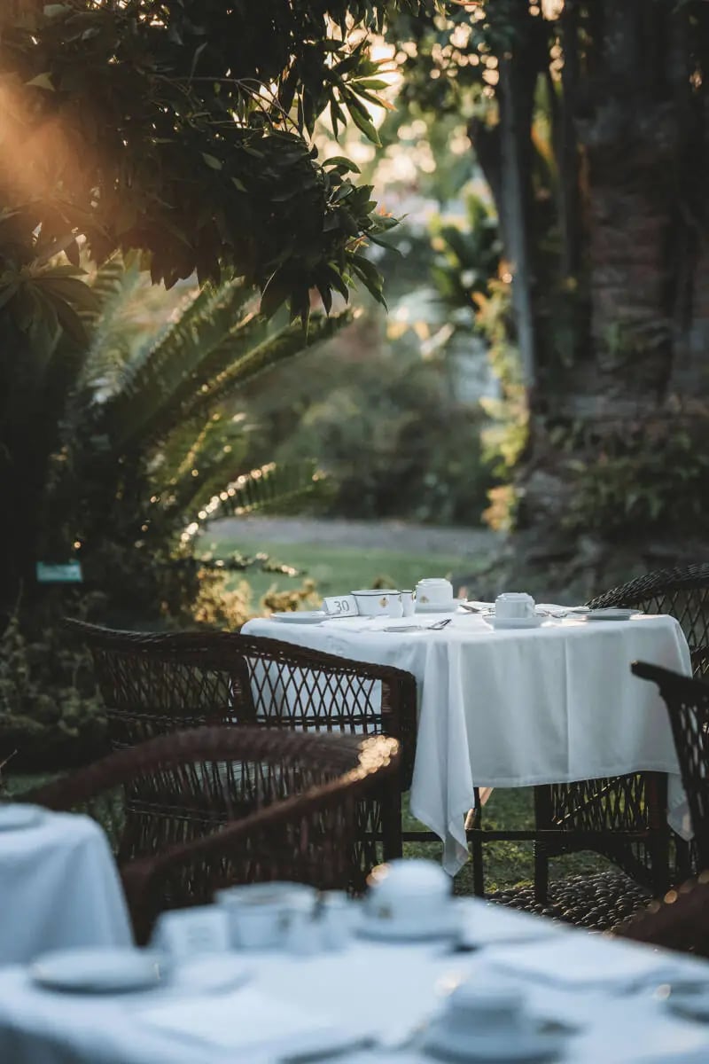 Quinta Jardins do Lago, at the table