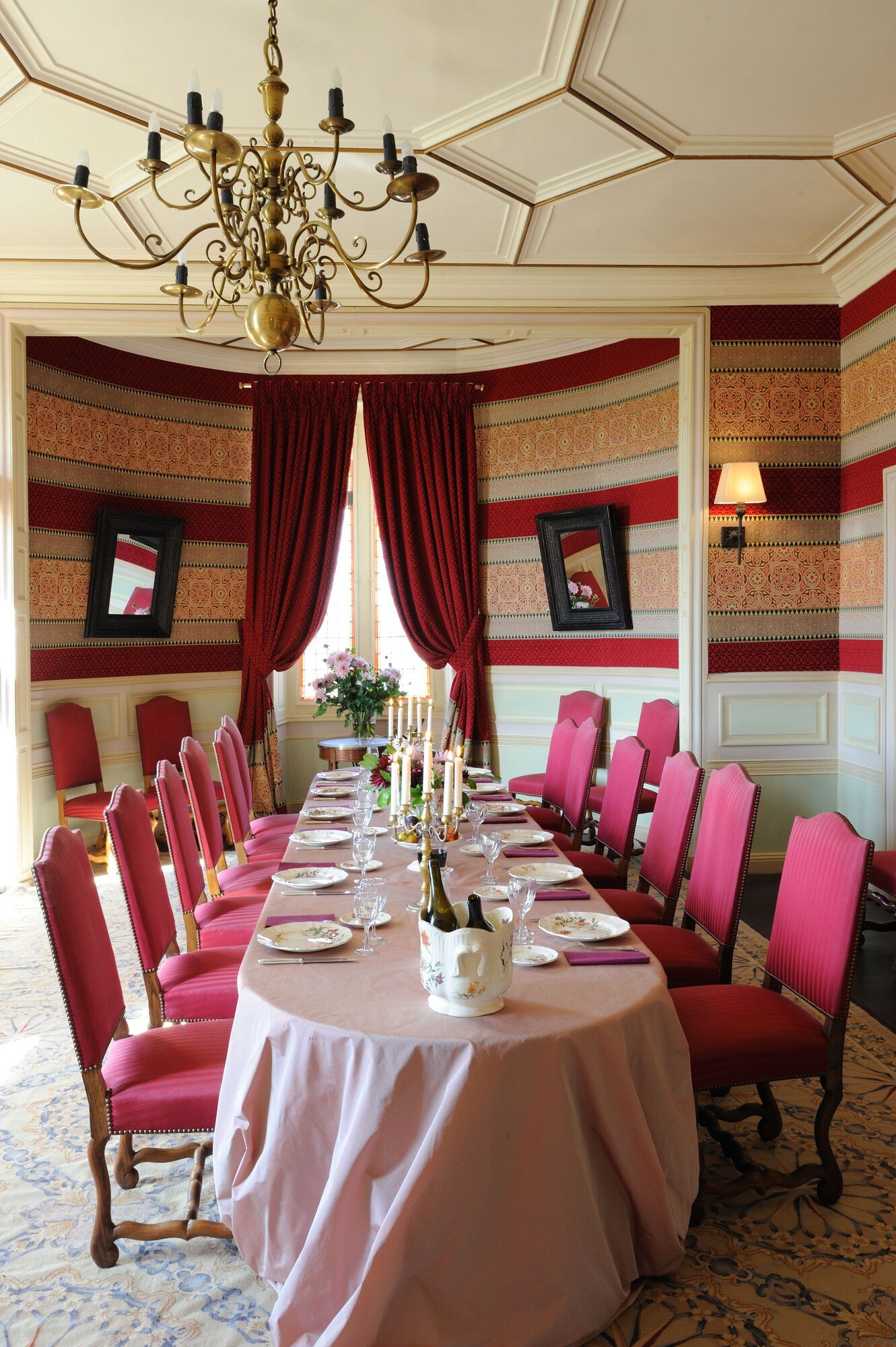 Château de la Bourdaisière, at the table