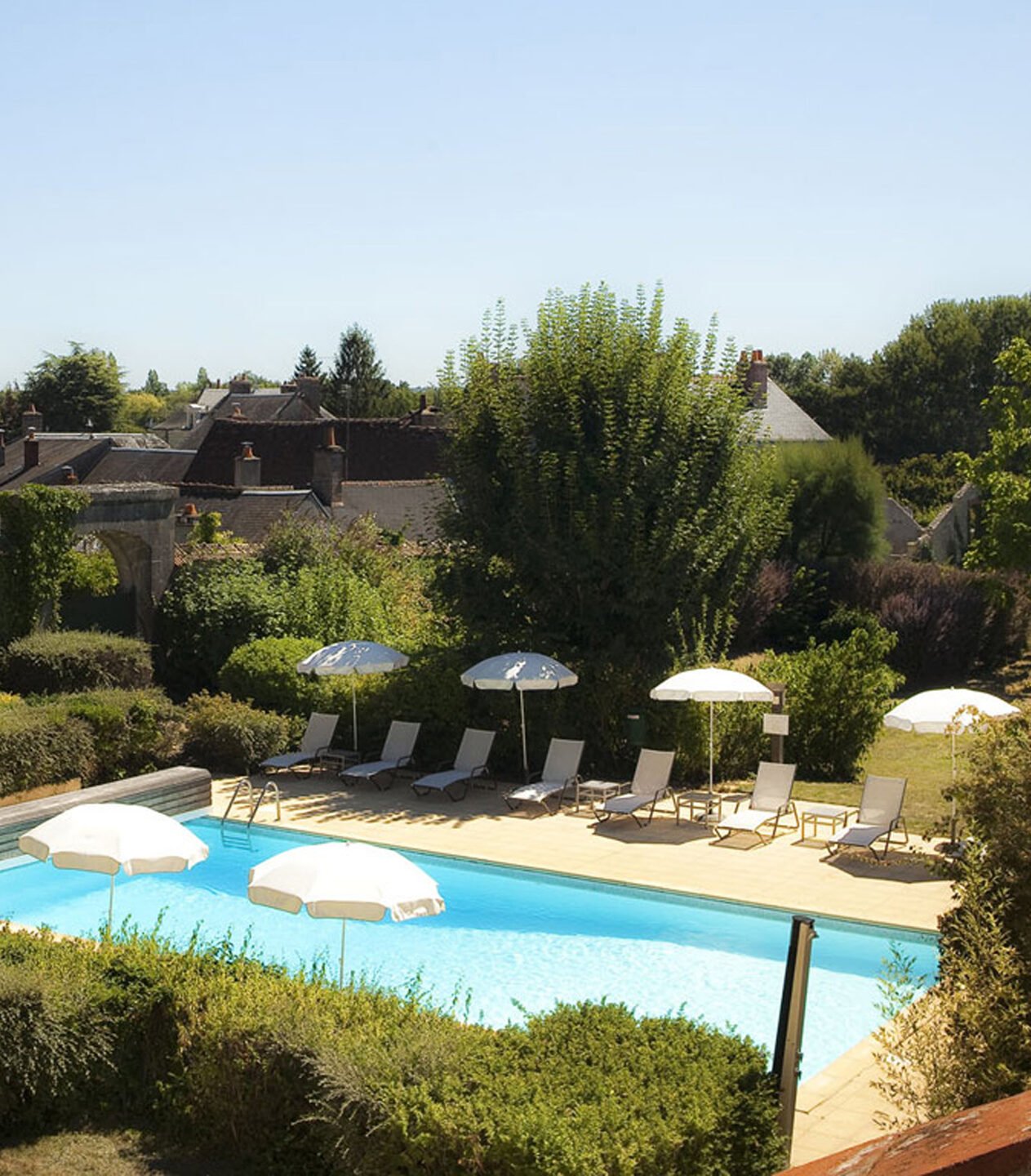 Château de Noizay, the pool