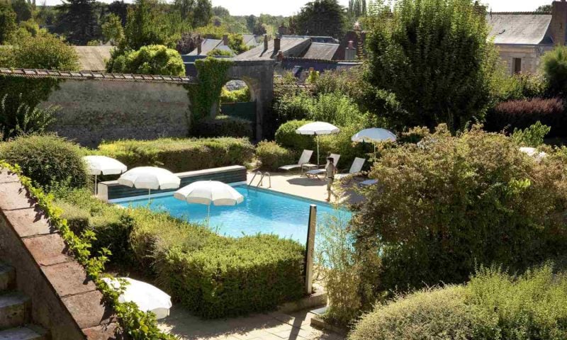 Château de Noizay, the pool