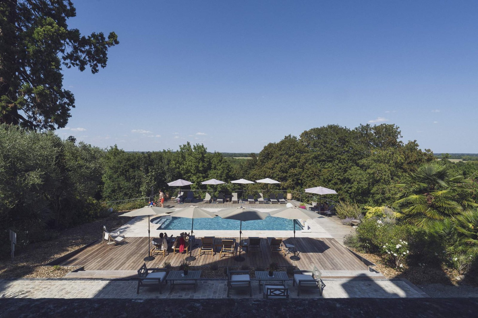 Château des Forges, the pool