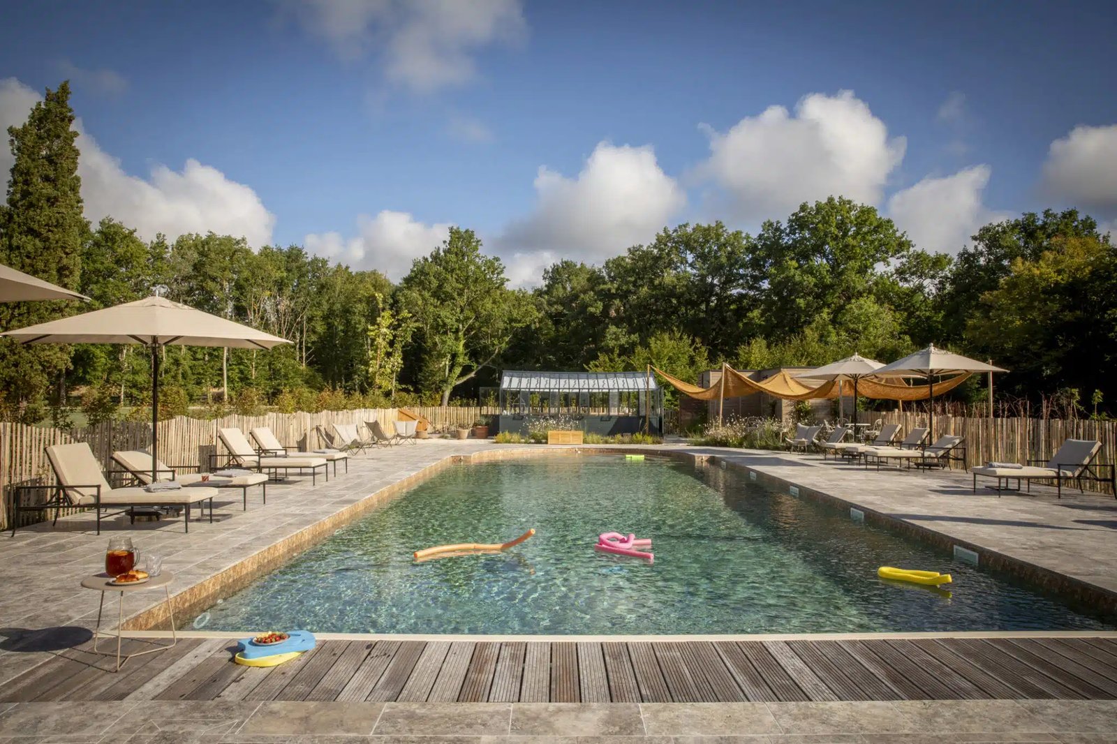 Les Hayes en Sologne, the pool