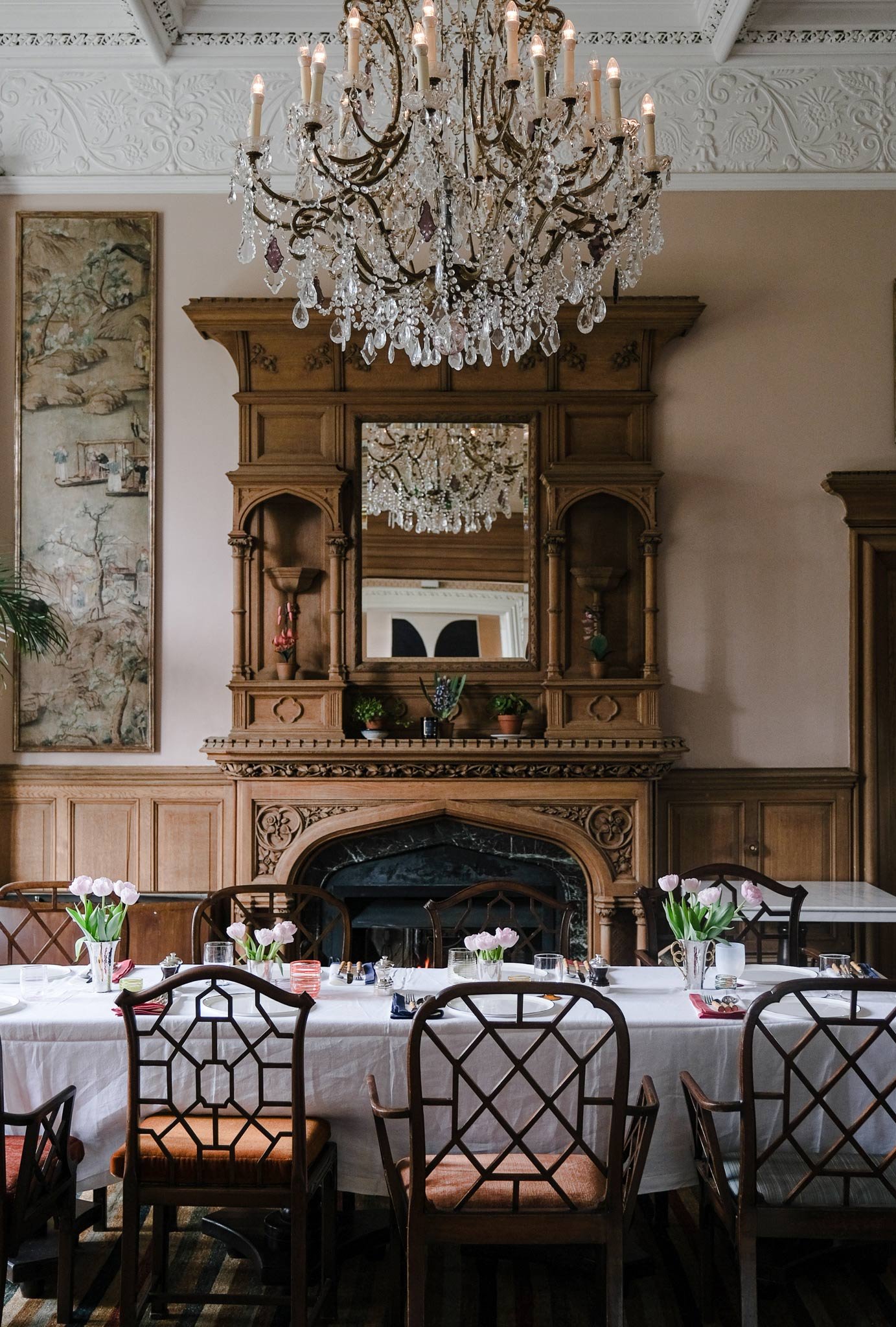 Oakley Court, at the table