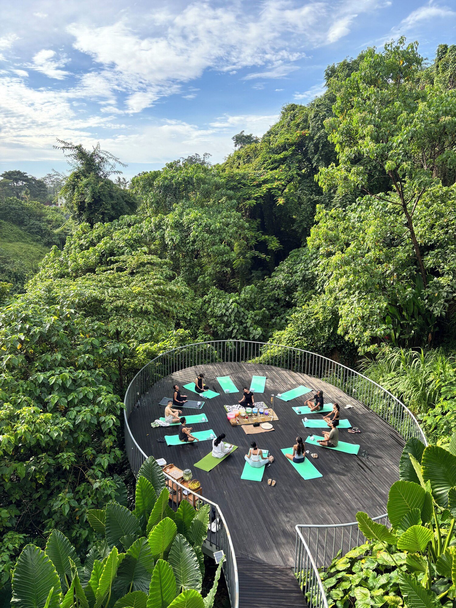 Bumi Kinar Ubud Heritage, the spa and yoga deck