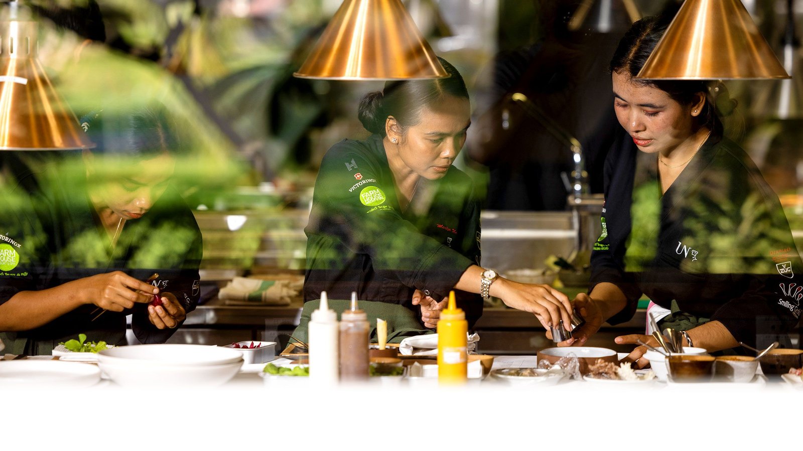 Farmhouse Resort & Spa, at the table