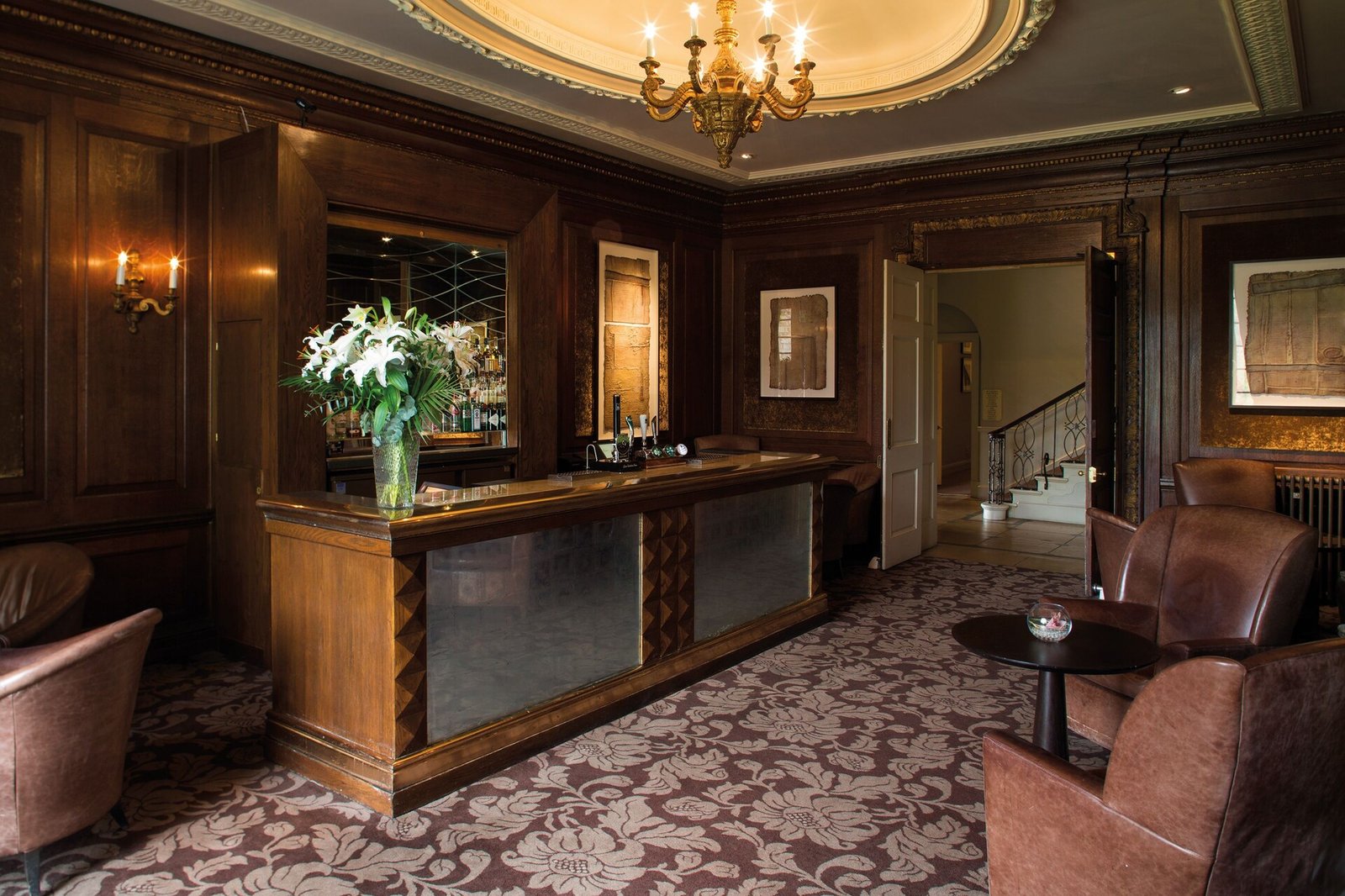 Wood Hall Hotel & Spa, at the table