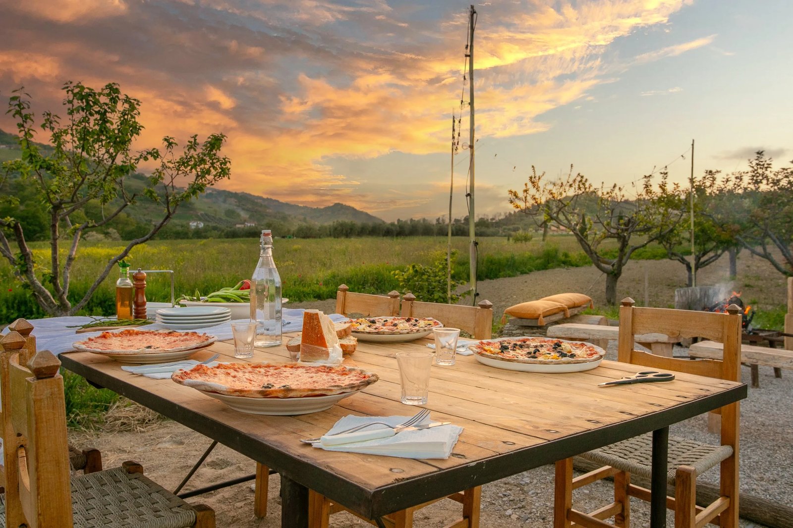 Panfilo Farmhouse, at the table