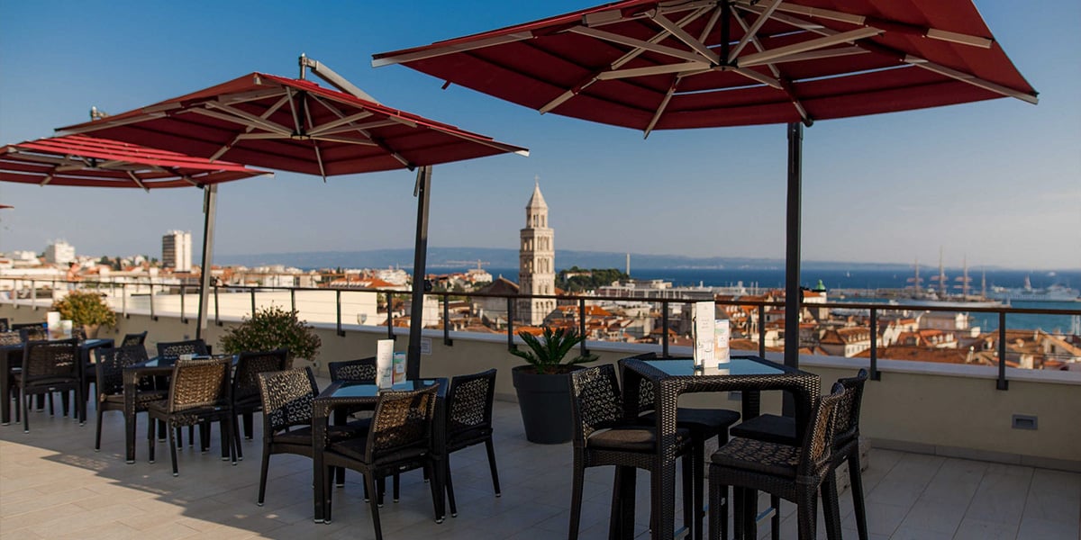 Cornaro Hotel, split rooftop bar