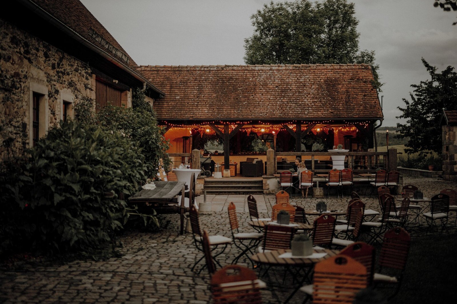 Rittergut Positz, at the table