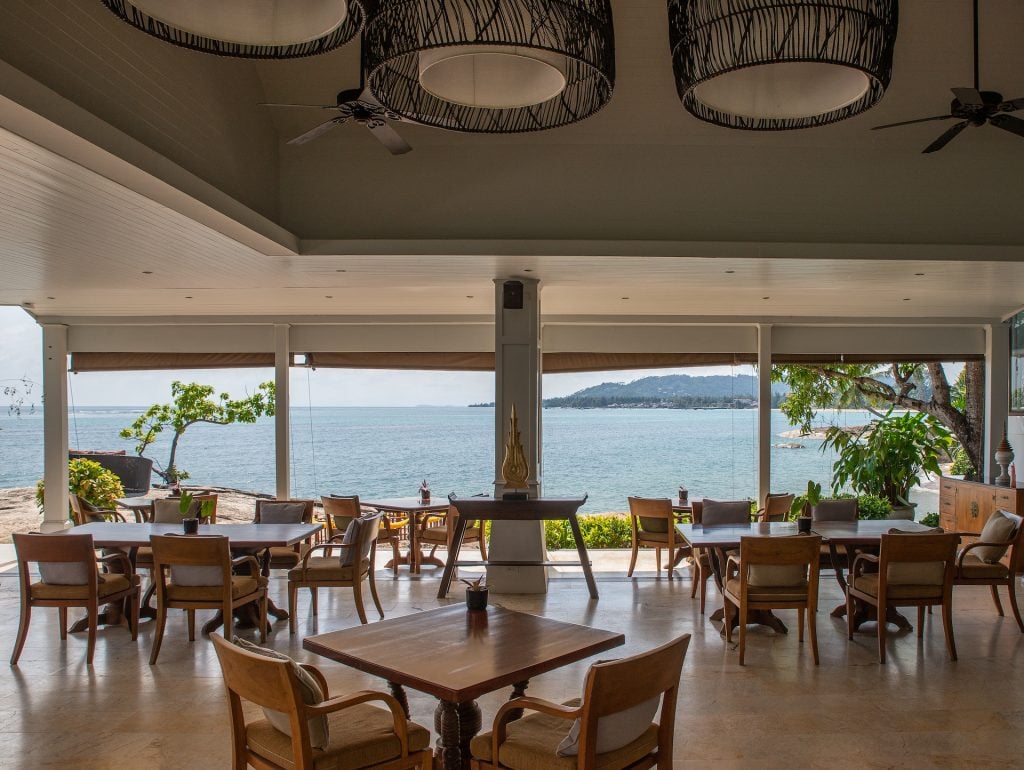 Rocky's Boutique Resort, the dining room
