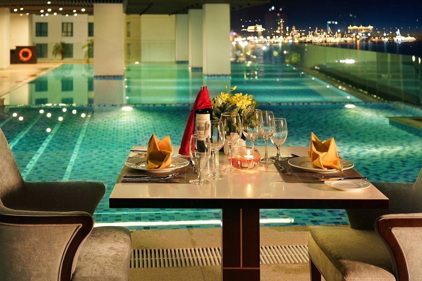 Vinpearl Beachfront Nha Trang, at the table