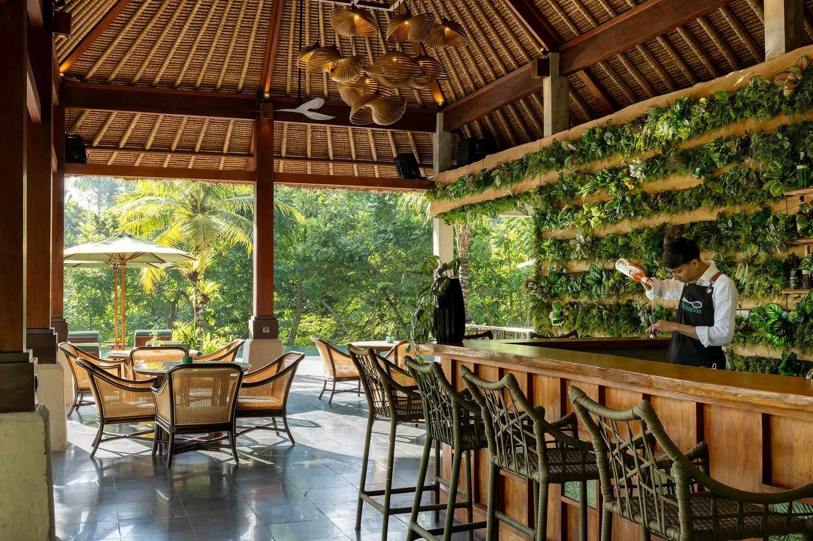 Adiwana Suweta, at the table